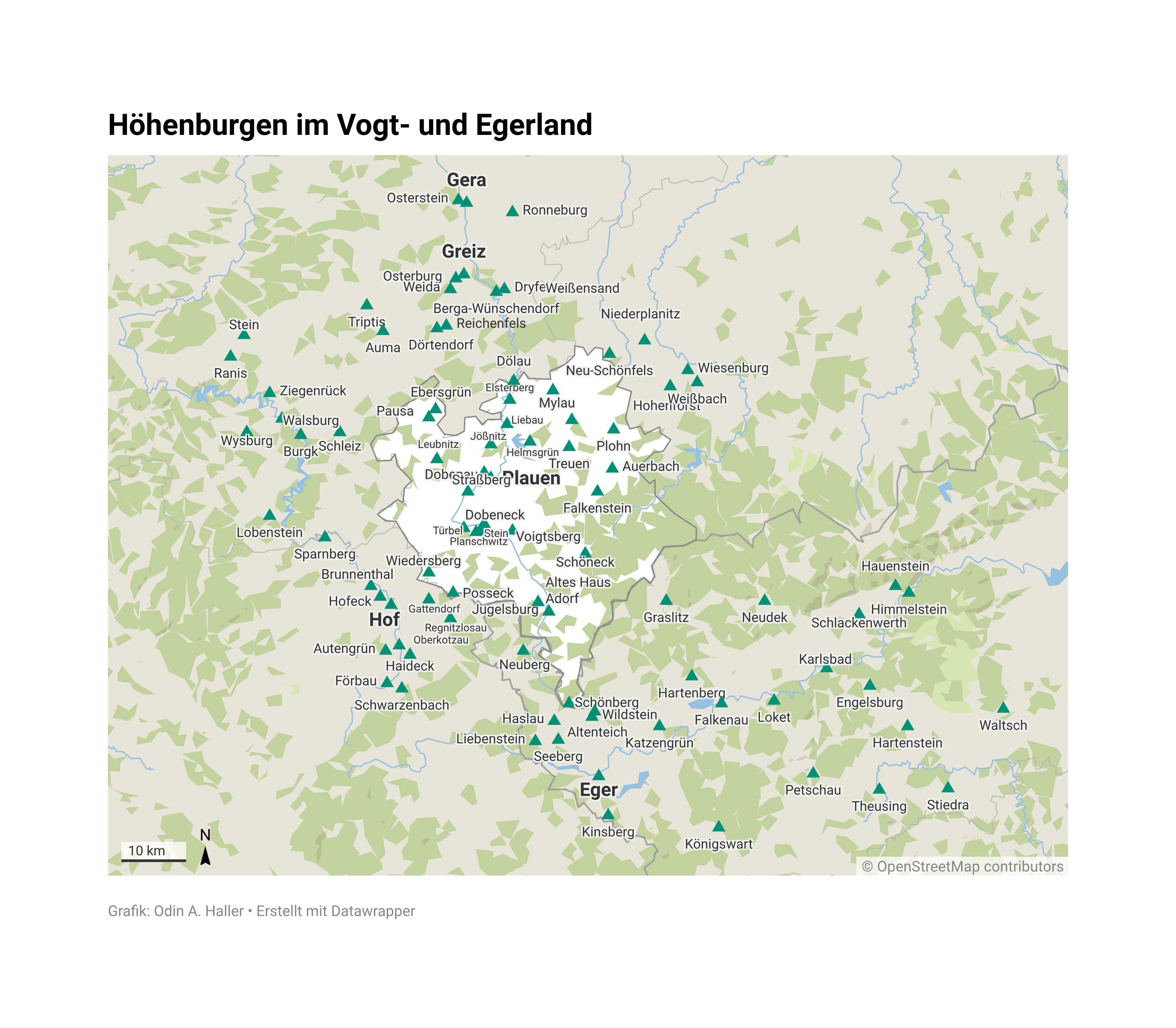 Höhenburgen im Vogt- und Egerland