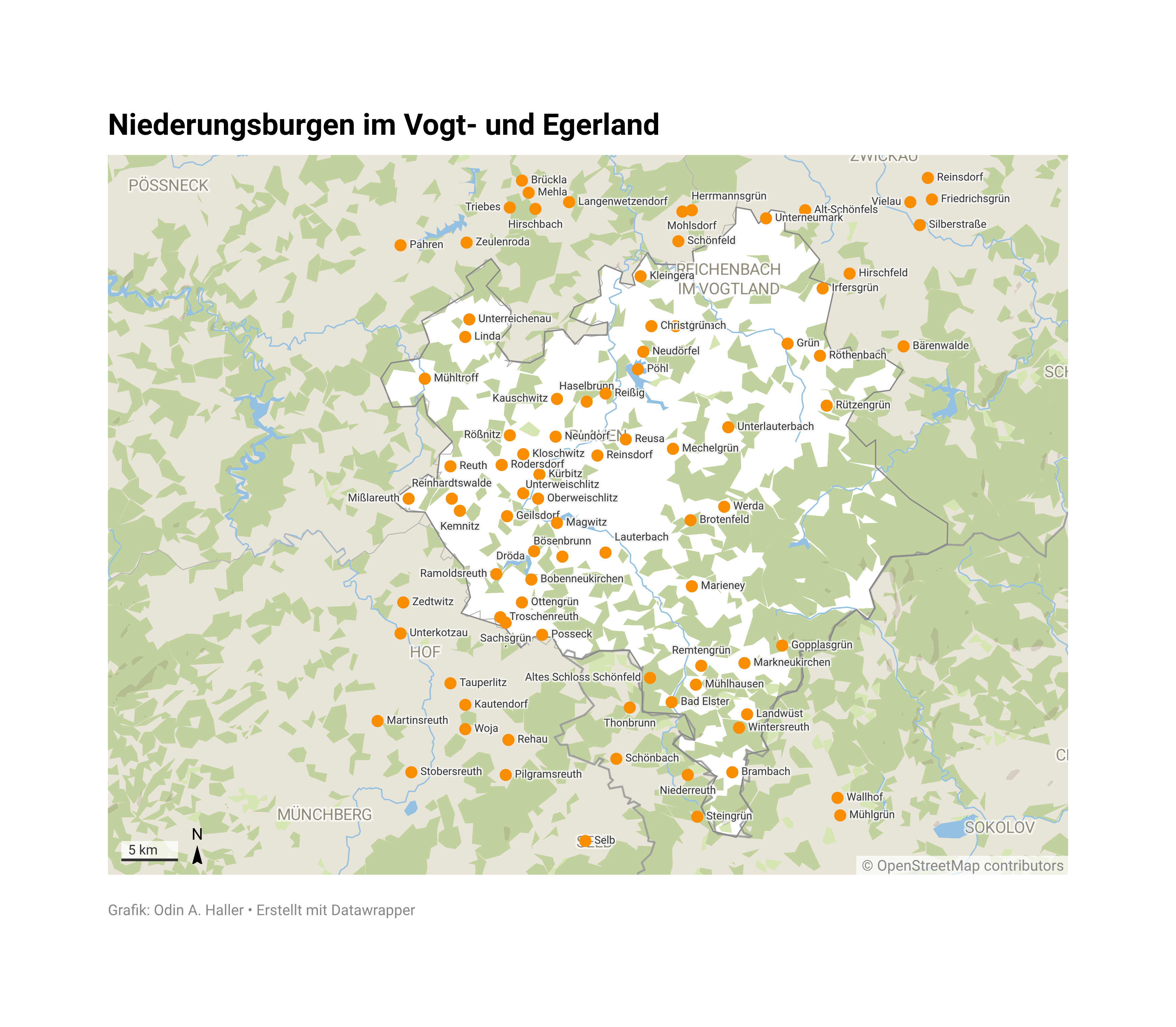 Niederungsburgen im Vogt- und Egerland